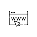 Icono Sitio Web y presencia básica en internet